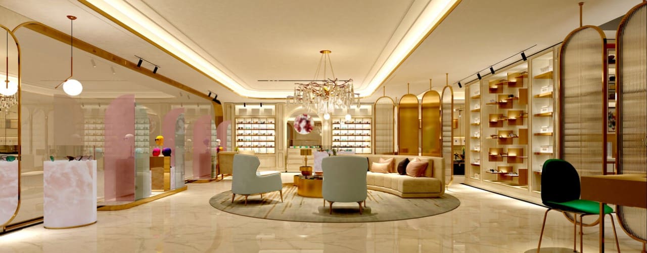Interesting store designed with creative construction